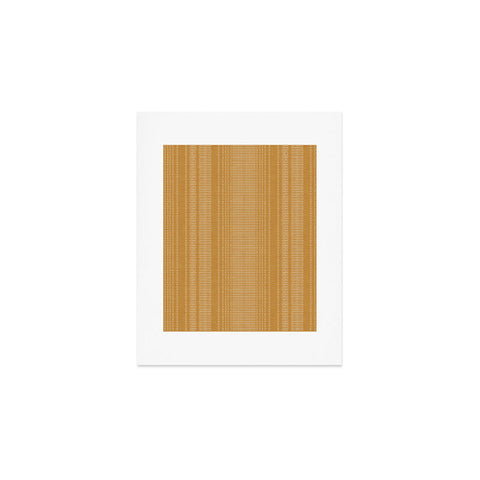 Little Arrow Design Co morse stripe ochre Art Print
