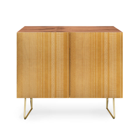 Little Arrow Design Co morse stripe ochre Credenza