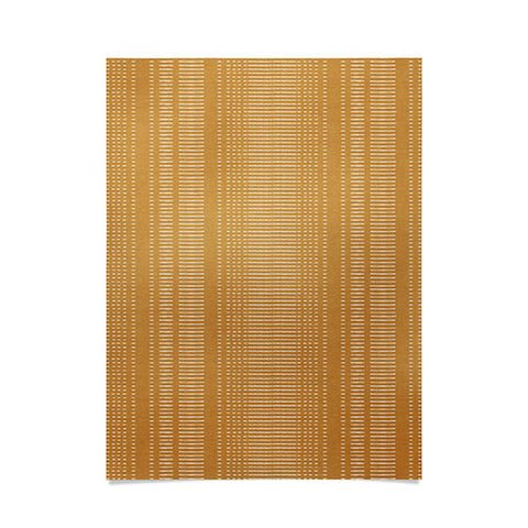 Little Arrow Design Co morse stripe ochre Poster