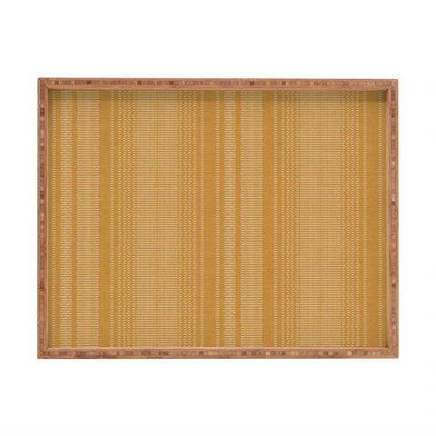 Little Arrow Design Co morse stripe ochre Rectangular Tray