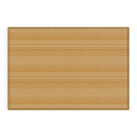 Little Arrow Design Co morse stripe ochre Outdoor Rug