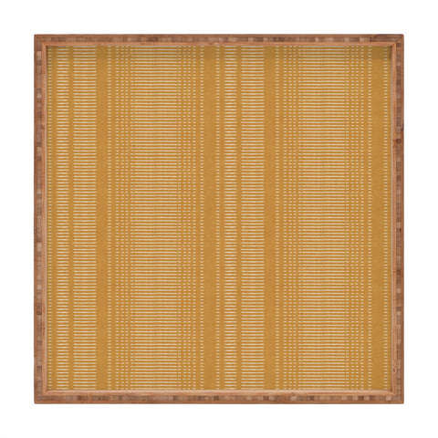 Little Arrow Design Co morse stripe ochre Square Tray