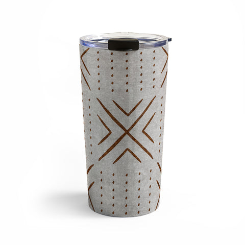 Little Arrow Design Co mud cloth tile stone rust Travel Mug
