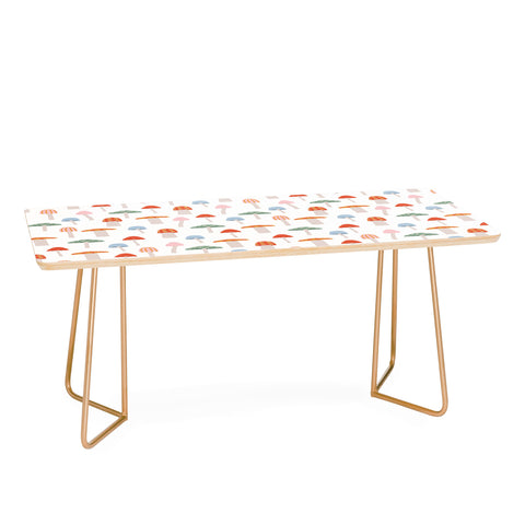 Little Arrow Design Co mushrooms on white Coffee Table