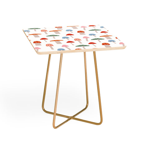 Little Arrow Design Co mushrooms on white Side Table