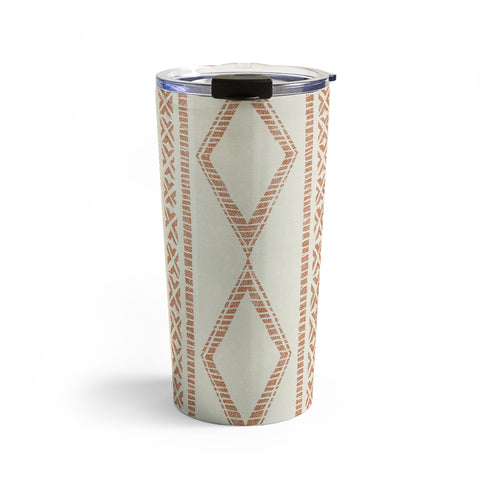 Little Arrow Design Co oceania diamond stripes ginger Travel Mug