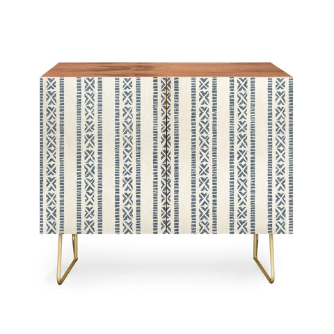 Little Arrow Design Co oceania vertical stripes navy Credenza