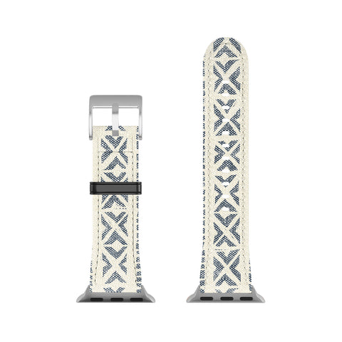 Little Arrow Design Co oceania vertical stripes navy Apple Watch Band