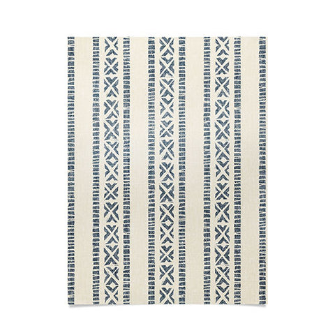 Little Arrow Design Co oceania vertical stripes navy Poster