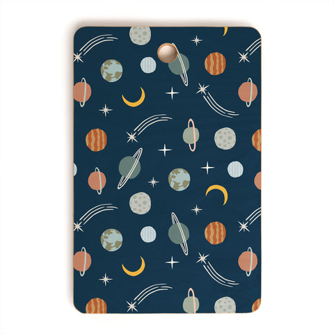 Little Arrow Design Co Planets Outer Space Cutting Board Rectangle