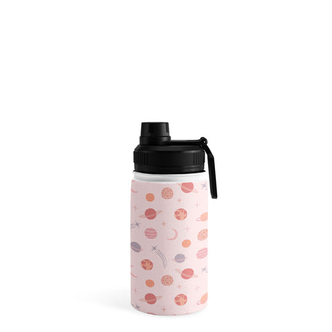 Little Arrow Design Co Planets Outer Space on pink Water Bottle