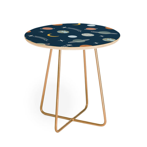 Little Arrow Design Co Planets Outer Space Round Side Table