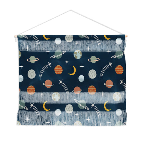Little Arrow Design Co Planets Outer Space Wall Hanging Landscape