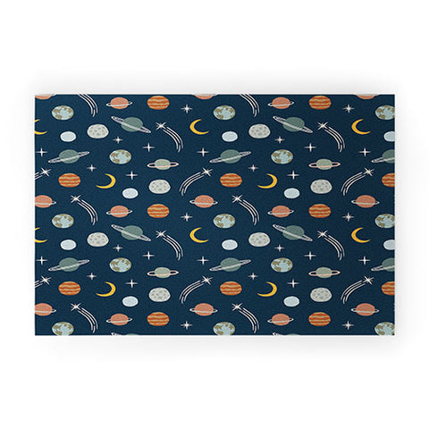 Little Arrow Design Co Planets Outer Space Welcome Mat