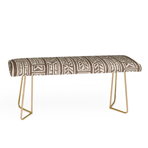 Little Arrow Design Co rayleigh feathers brown Bench