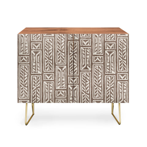 Little Arrow Design Co rayleigh feathers brown Credenza