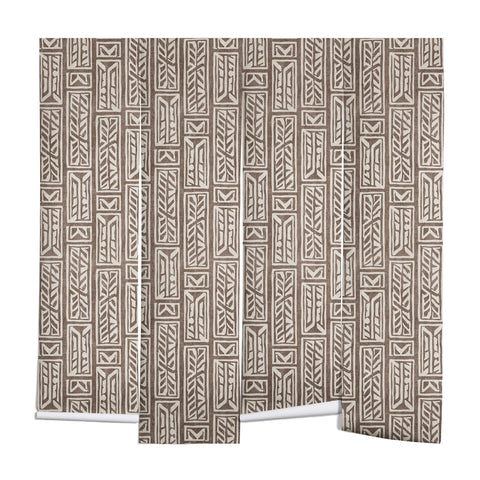 Little Arrow Design Co rayleigh feathers brown Wall Mural