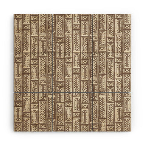 Little Arrow Design Co rayleigh feathers brown Wood Wall Mural