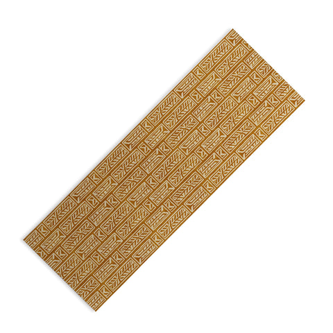 Little Arrow Design Co rayleigh feathers mustard Yoga Mat