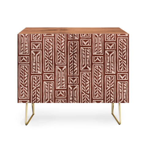 Little Arrow Design Co rayleigh feathers rust Credenza