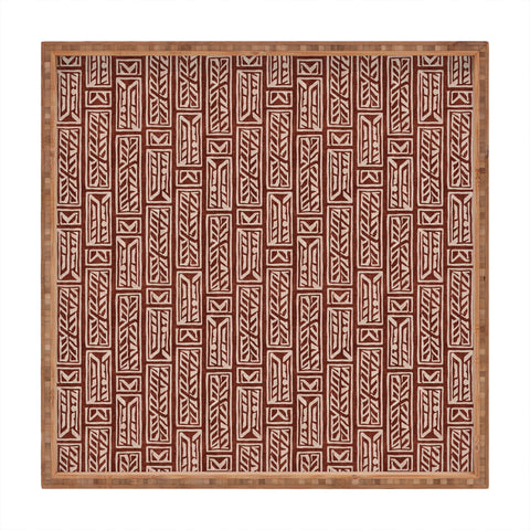 Little Arrow Design Co rayleigh feathers rust Square Tray