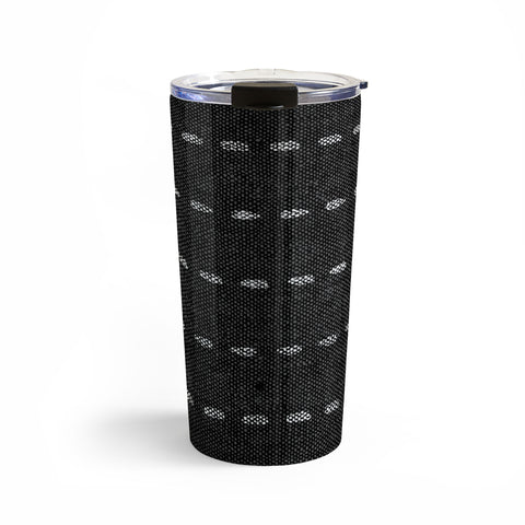 Little Arrow Design Co running stitch charcoal Travel Mug