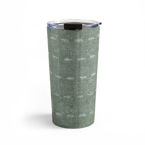 Little Arrow Design Co running stitch sage Travel Mug