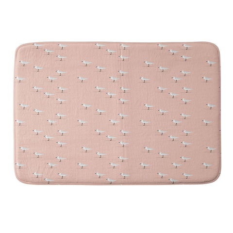 Little Arrow Design Co Sandpipers Memory Foam Bath Mat