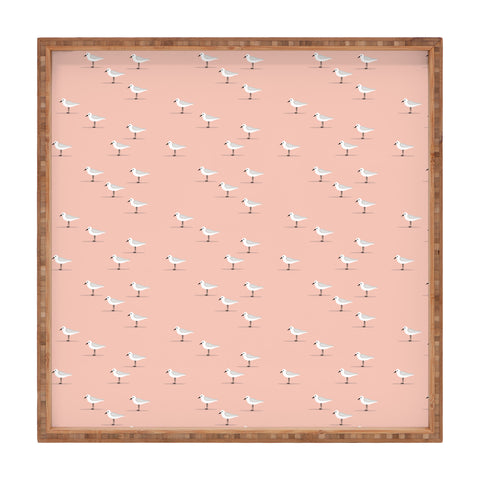 Little Arrow Design Co Sandpipers Square Tray