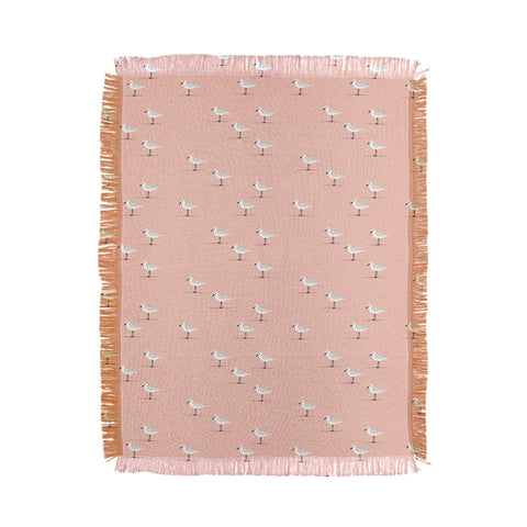 Little Arrow Design Co Sandpipers Throw Blanket