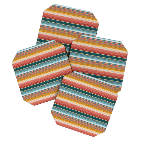 Little Arrow Design Co serape southwest stripe Coaster Set