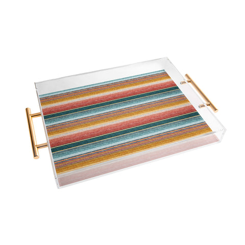 Little Arrow Design Co serape southwest stripe Acrylic Tray
