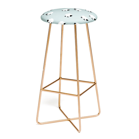 Little Arrow Design Co sheep on dusty blue Bar Stool