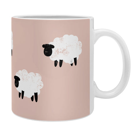 Little Arrow Design Co sheep on dusty pink Coffee Mug