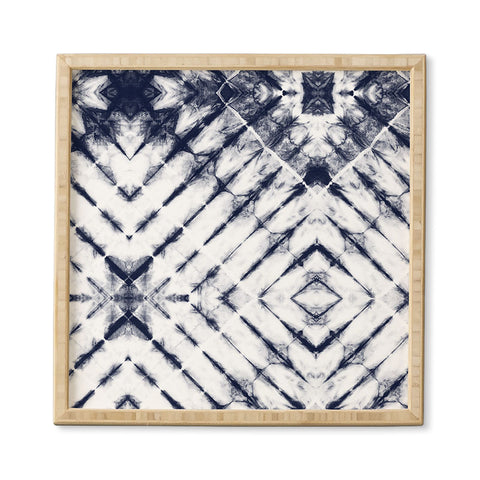 Little Arrow Design Co Shibori Tie Dye Framed Wall Art