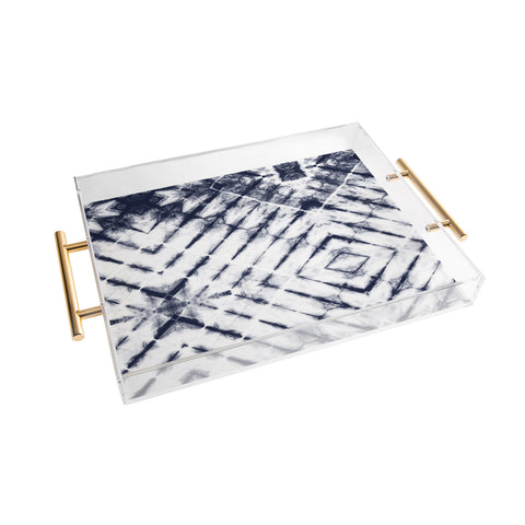 Little Arrow Design Co Shibori Tie Dye Acrylic Tray