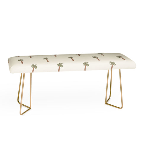 Little Arrow Design Co simple palm trees cream Bench