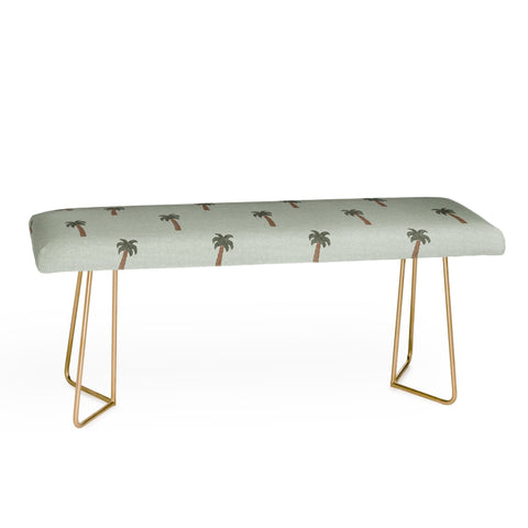 Little Arrow Design Co simple palm trees sage Bench