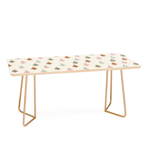 Little Arrow Design Co simple xmas trees multicolor Coffee Table