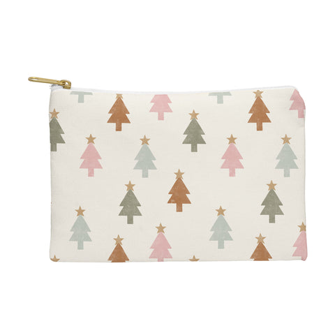 Little Arrow Design Co simple xmas trees multicolor Pouch