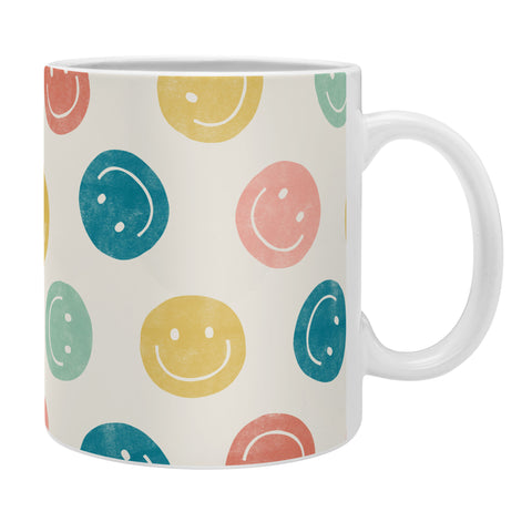 Little Arrow Design Co smiley faces multicolor Coffee Mug