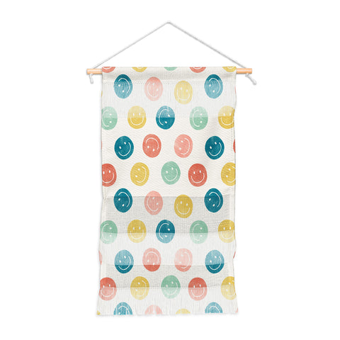 Little Arrow Design Co smiley faces multicolor Wall Hanging Portrait