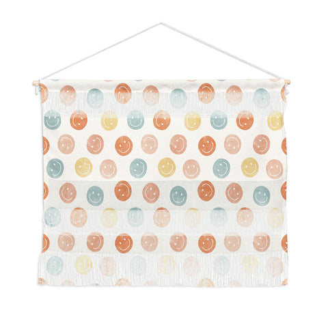 Little Arrow Design Co smiley faces neutrals Wall Hanging Landscape