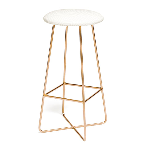Little Arrow Design Co square scallop cream Bar Stool