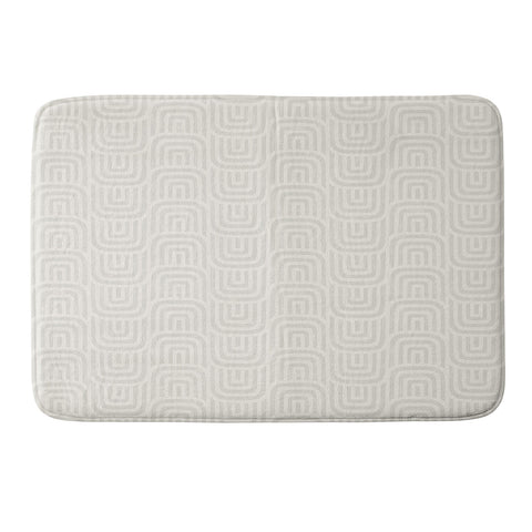 Little Arrow Design Co square scallop cream Memory Foam Bath Mat