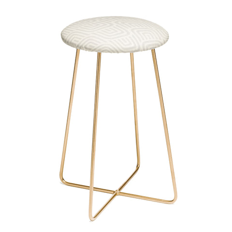 Little Arrow Design Co square scallop cream Counter Stool