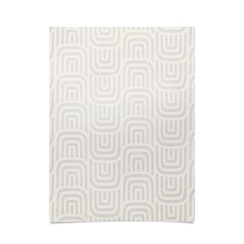Little Arrow Design Co square scallop cream Poster
