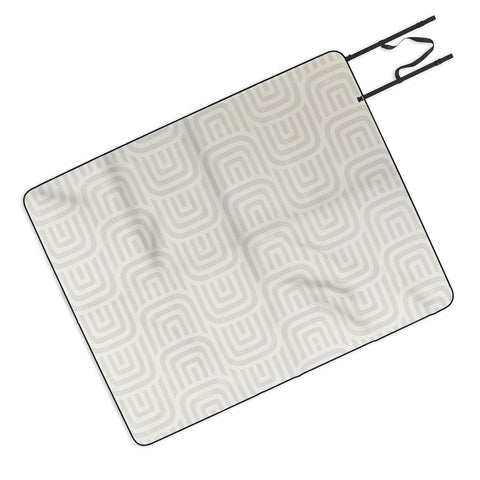 Little Arrow Design Co square scallop cream Picnic Blanket