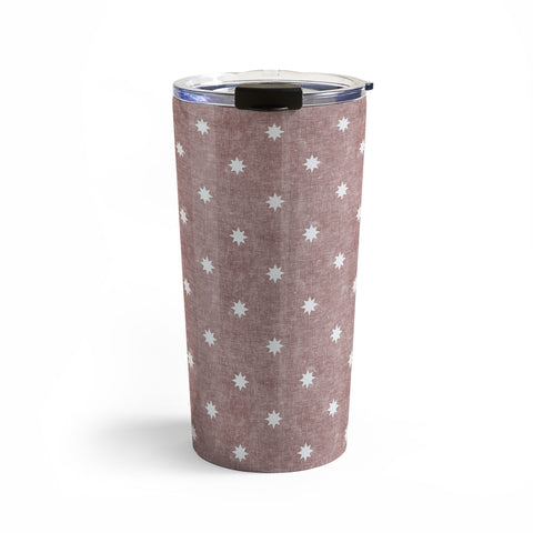 Little Arrow Design Co stars on mauve Travel Mug