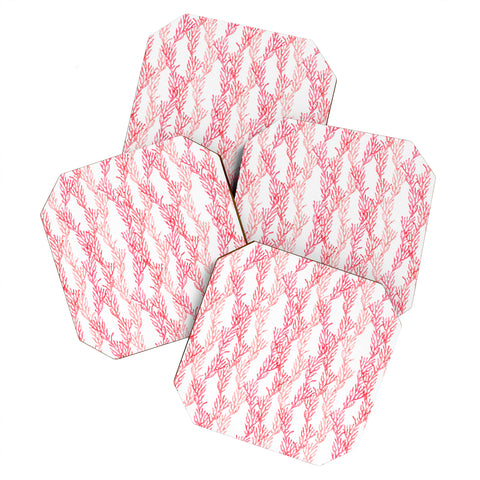 Little Arrow Design Co summer coral Coaster Set